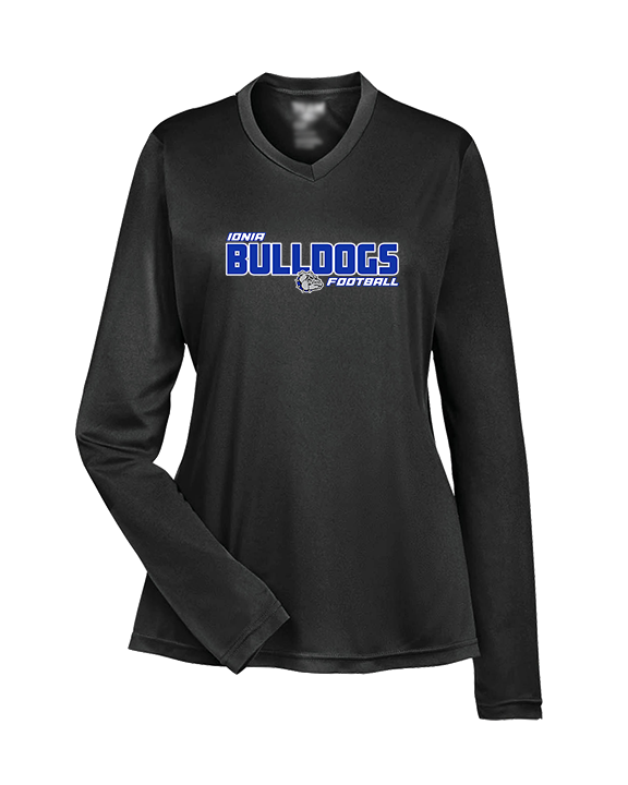 Ionia HS Football Bold - Womens Performance Longsleeve
