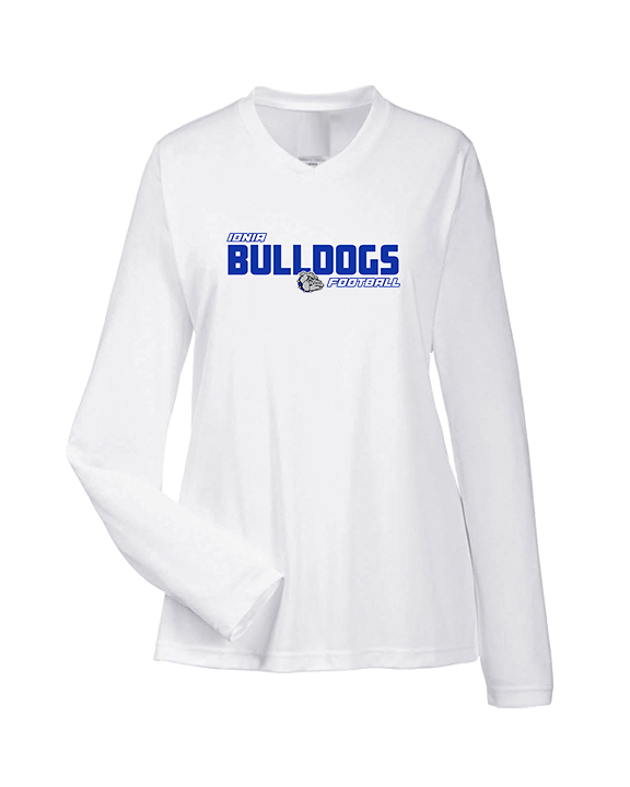 Ionia HS Football Bold - Womens Performance Longsleeve