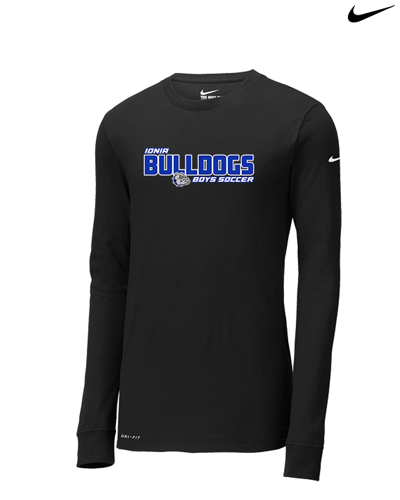Ionia HS Boys Soccer Bold - Mens Nike Longsleeve