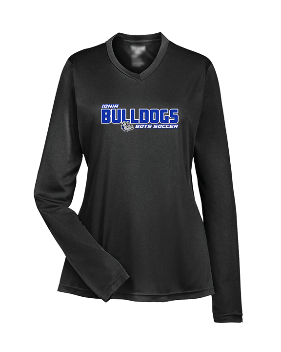 Ionia HS Boys Soccer Bold - Womens Performance Longsleeve