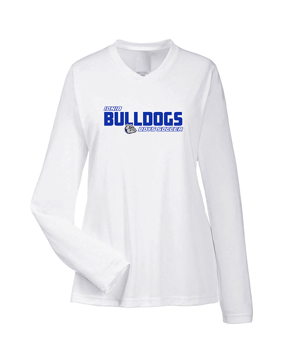Ionia HS Boys Soccer Bold - Womens Performance Longsleeve