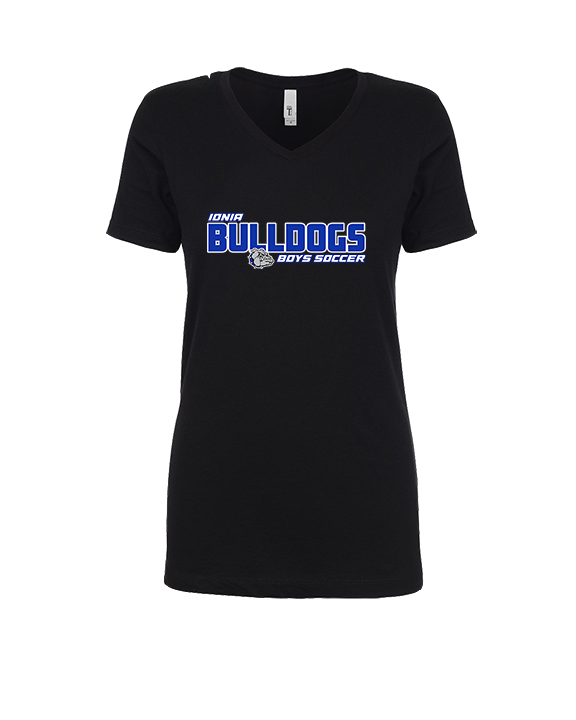 Ionia HS Boys Soccer Bold - Womens Vneck