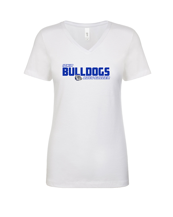 Ionia HS Boys Soccer Bold - Womens Vneck