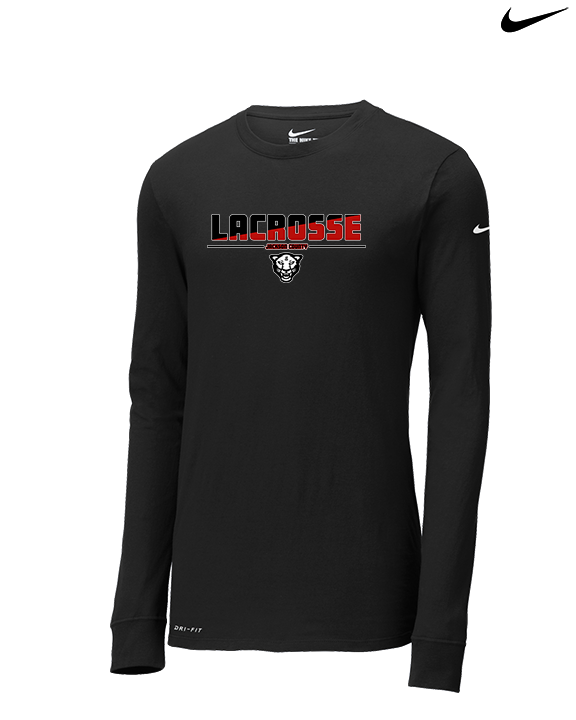 Jackson County HS Girls Lacrosse Cut - Mens Nike Longsleeve