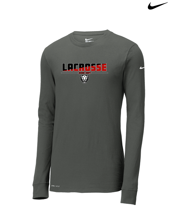 Jackson County HS Girls Lacrosse Cut - Mens Nike Longsleeve
