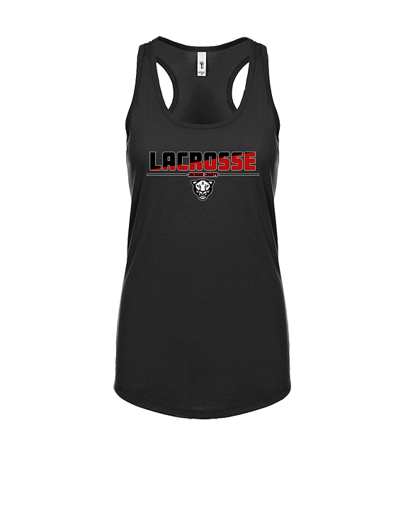 Jackson County HS Girls Lacrosse Cut - Womens Tank Top
