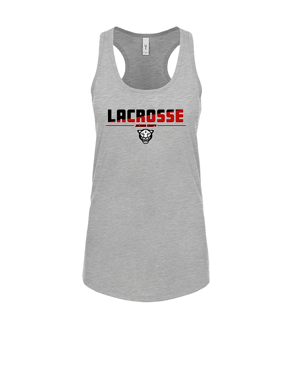 Jackson County HS Girls Lacrosse Cut - Womens Tank Top