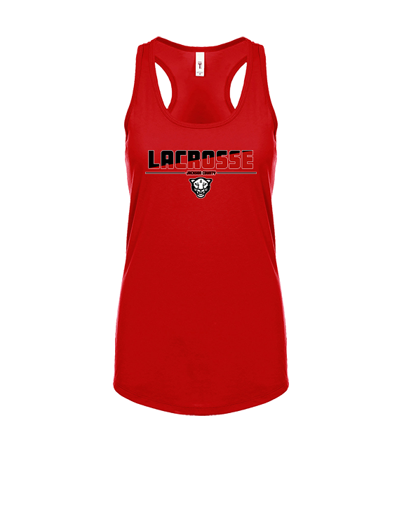 Jackson County HS Girls Lacrosse Cut - Womens Tank Top