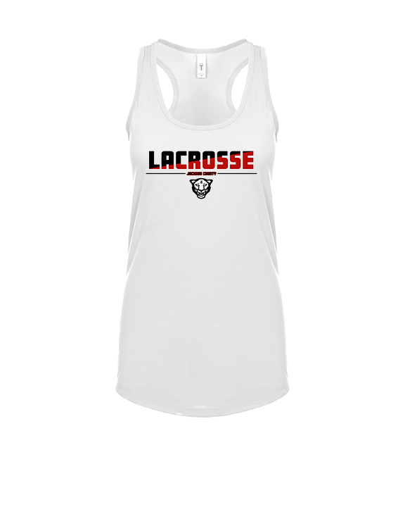 Jackson County HS Girls Lacrosse Cut - Womens Tank Top