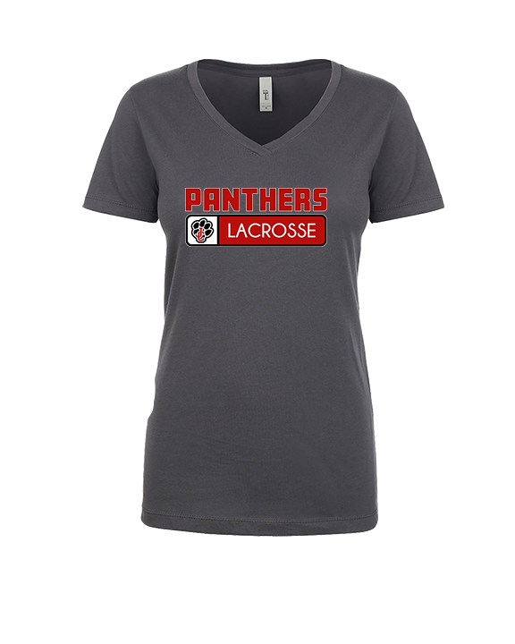 Jackson County HS Girls Lacrosse Pennant - Womens Vneck