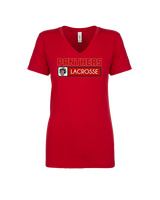 Jackson County HS Girls Lacrosse Pennant - Womens Vneck