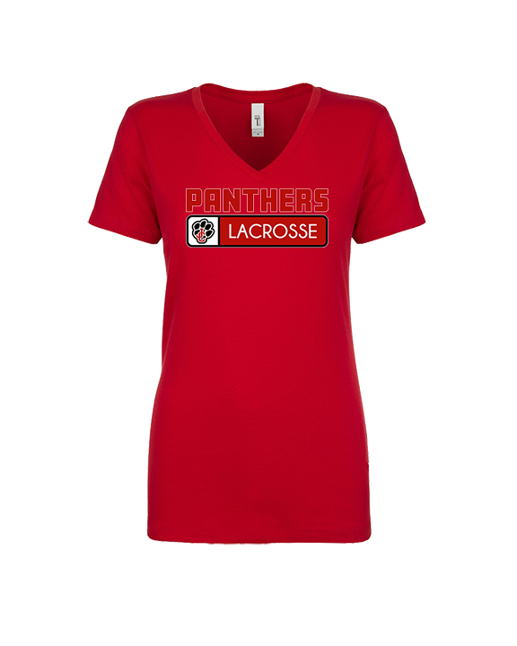 Jackson County HS Girls Lacrosse Pennant - Womens Vneck