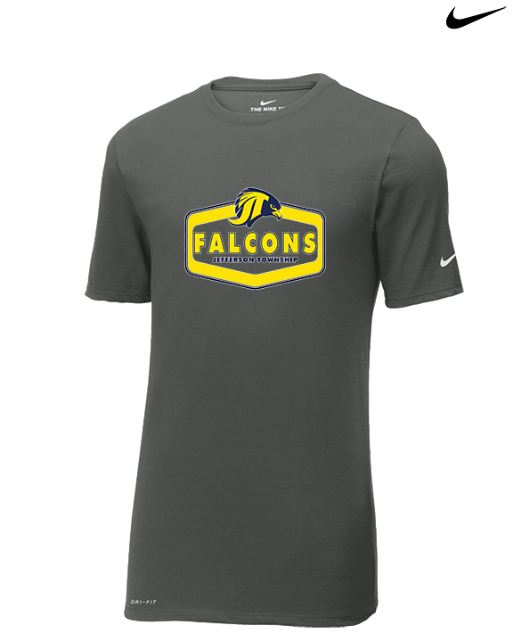 Jefferson Township HS Football Board v2 - Mens Nike Cotton Poly Tee