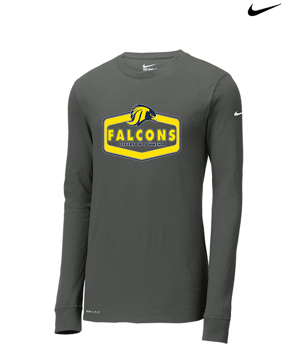 Jefferson Township HS Football Board v2 - Mens Nike Longsleeve