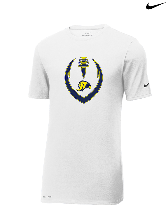 Jefferson Township HS Football Full Football v2 - Mens Nike Cotton Poly Tee