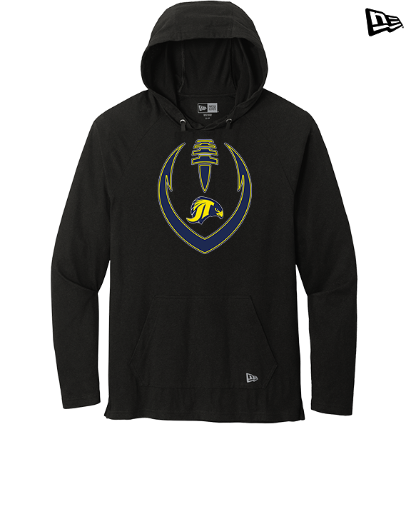 Jefferson Township HS Football Full Football v2 - New Era Tri-Blend Hoodie