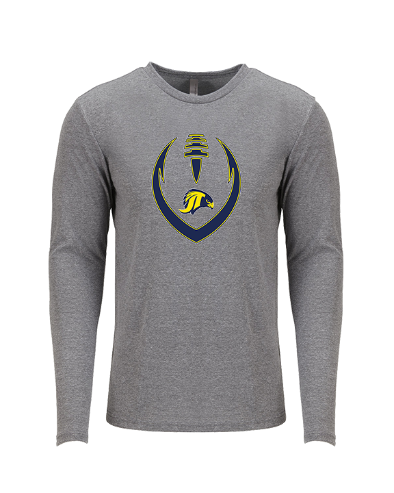 Jefferson Township HS Football Full Football v2 - Tri-Blend Long Sleeve