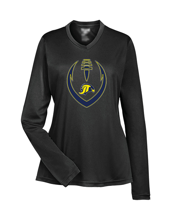 Jefferson Township HS Football Full Football v2 - Womens Performance Longsleeve