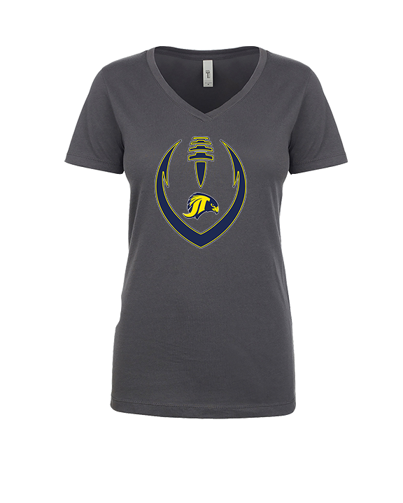 Jefferson Township HS Football Full Football v2 - Womens Vneck