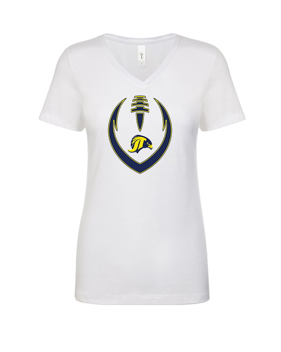 Jefferson Township HS Football Full Football v2 - Womens Vneck