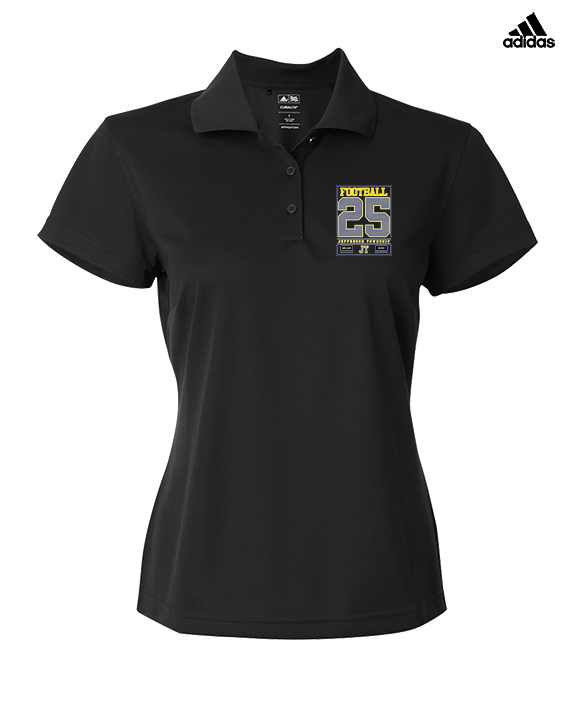 Jefferson Township HS Football Last Ride 25 - Adidas Womens Polo