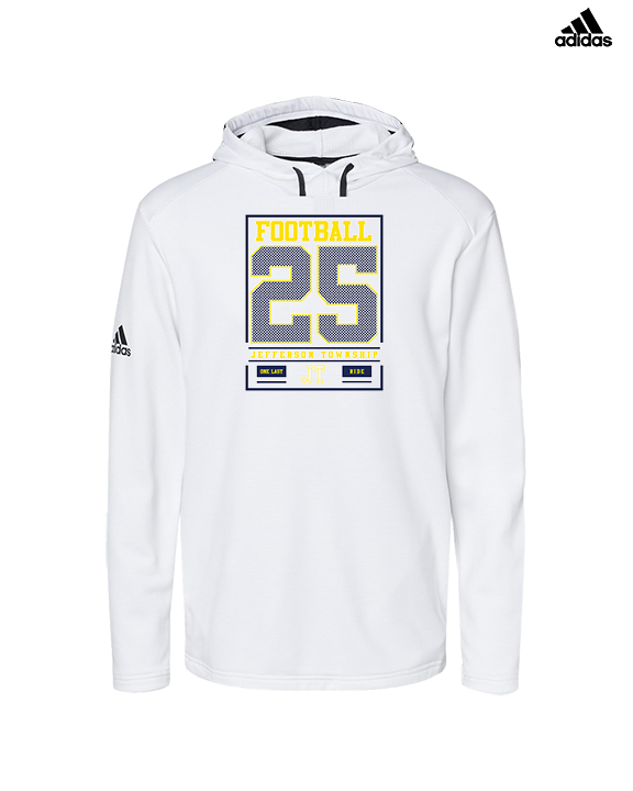 Jefferson Township HS Football Last Ride 25 - Mens Adidas Hoodie
