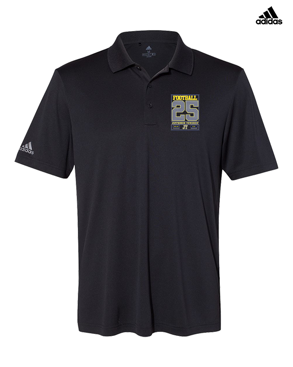 Jefferson Township HS Football Last Ride 25 - Mens Adidas Polo