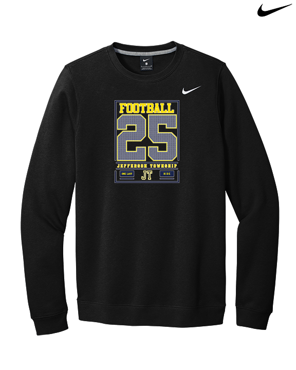 Jefferson Township HS Football Last Ride 25 - Mens Nike Crewneck