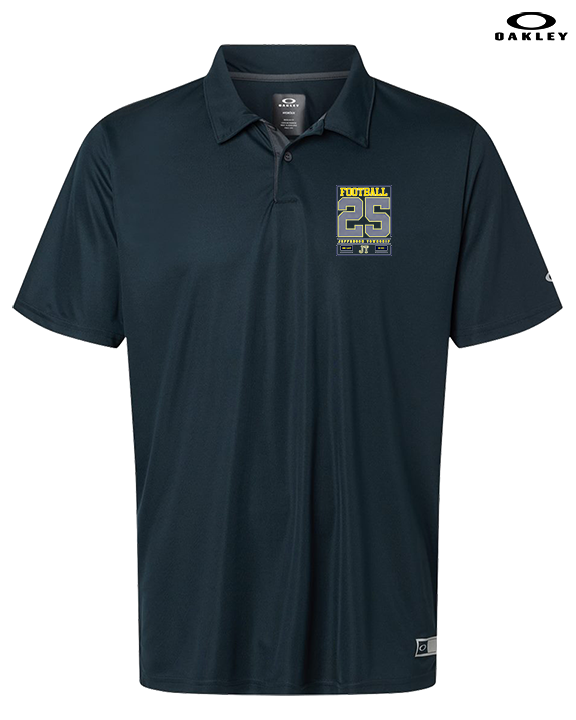 Jefferson Township HS Football Last Ride 25 - Mens Oakley Polo