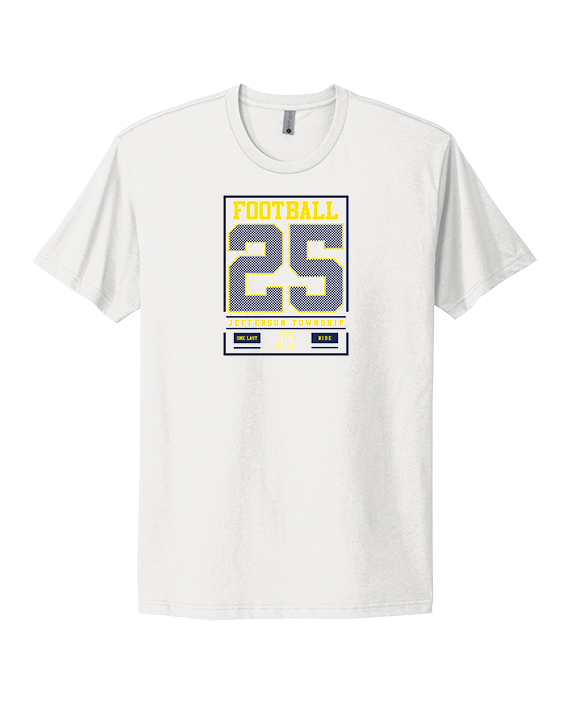 Jefferson Township HS Football Last Ride 25 - Mens Select Cotton T-Shirt