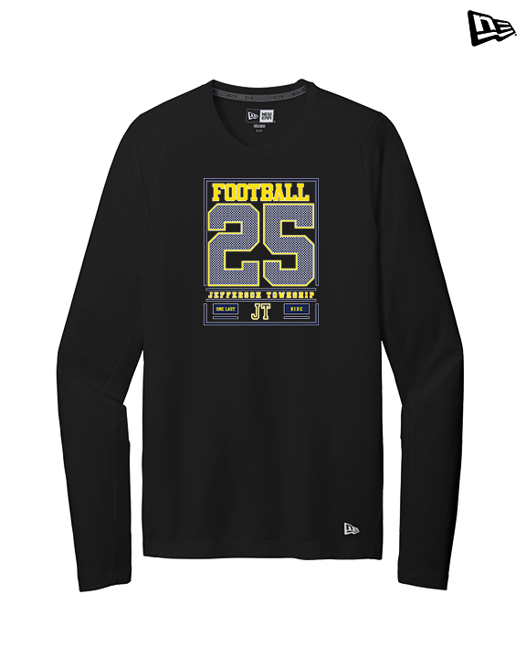 Jefferson Township HS Football Last Ride 25 - New Era Performance Long Sleeve