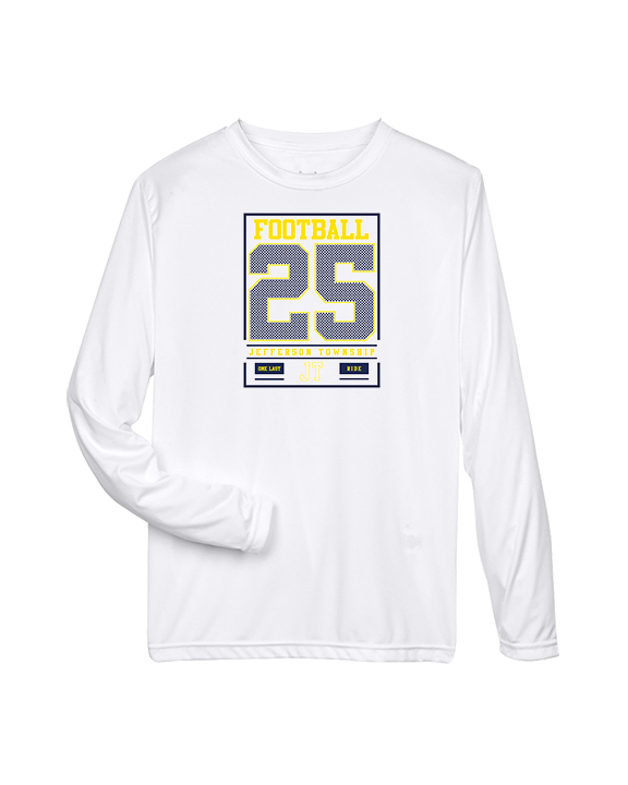 Jefferson Township HS Football Last Ride 25 - Performance Longsleeve