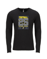 Jefferson Township HS Football Last Ride 25 - Tri-Blend Long Sleeve