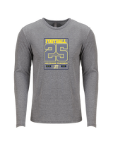 Jefferson Township HS Football Last Ride 25 - Tri-Blend Long Sleeve