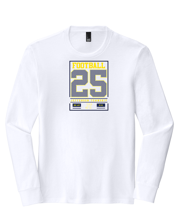 Jefferson Township HS Football Last Ride 25 - Tri-Blend Long Sleeve