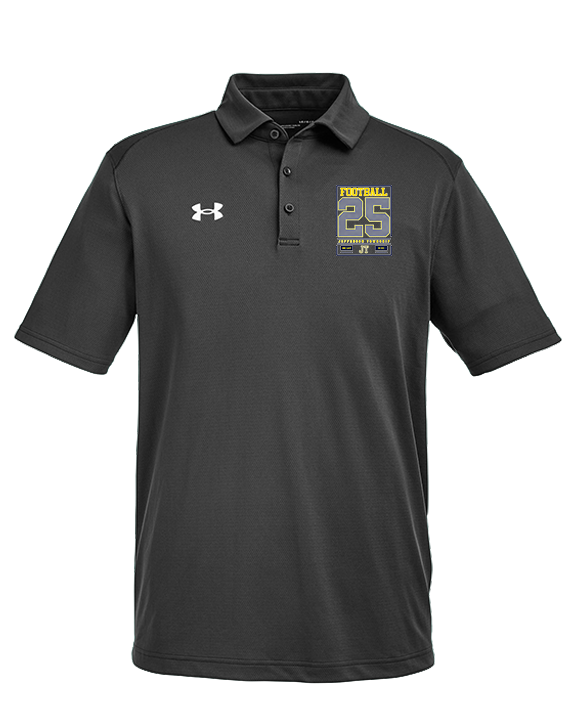 Jefferson Township HS Football Last Ride 25 - Under Armour Mens Tech Polo