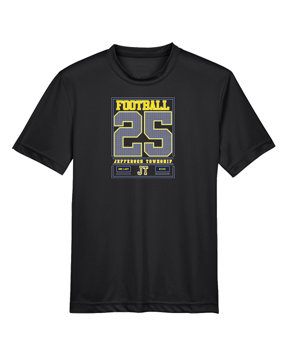 Jefferson Township HS Football Last Ride 25 - Youth Performance Shirt
