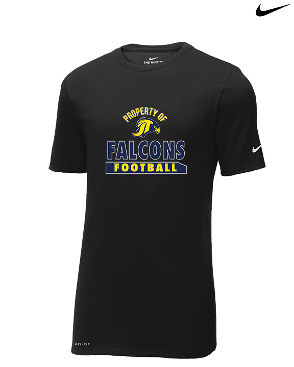 Jefferson Township HS Football Property - Mens Nike Cotton Poly Tee
