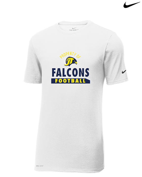 Jefferson Township HS Football Property - Mens Nike Cotton Poly Tee