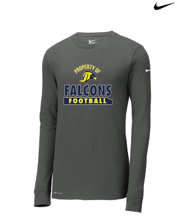 Jefferson Township HS Football Property - Mens Nike Longsleeve