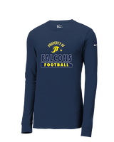 Jefferson Township HS Football Property - Mens Nike Longsleeve