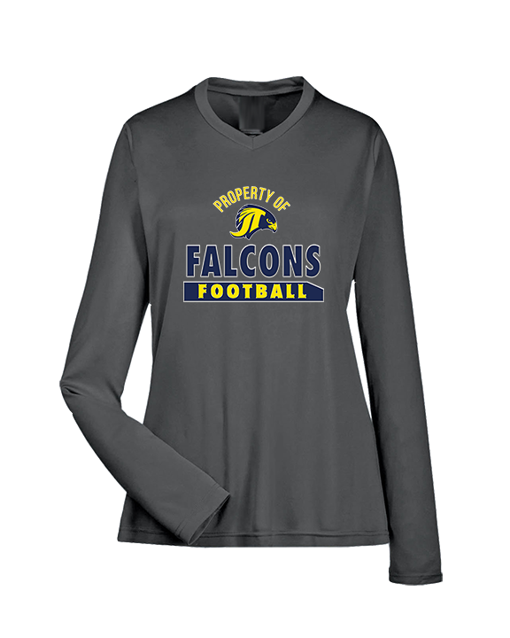 Jefferson Township HS Football Property - Womens Performance Longsleeve