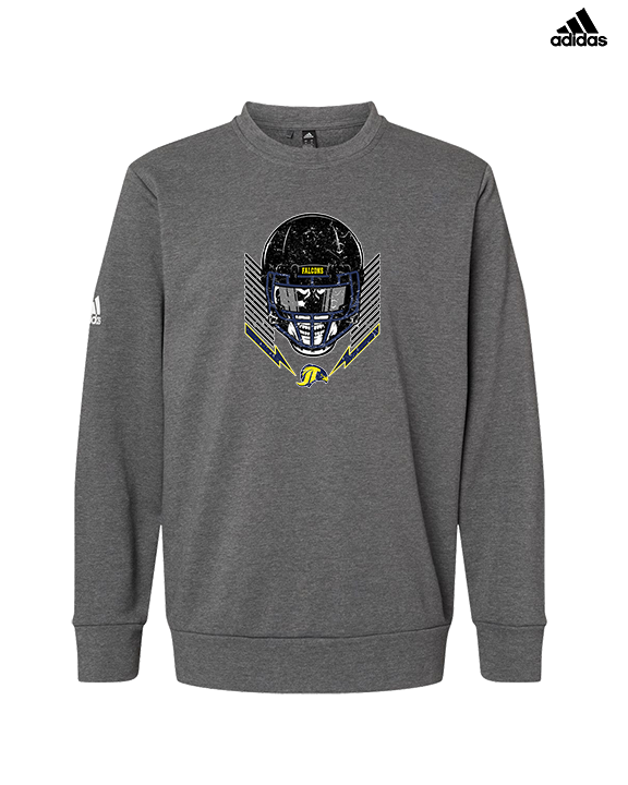 Jefferson Township HS Football Skull Crusher - Mens Adidas Crewneck
