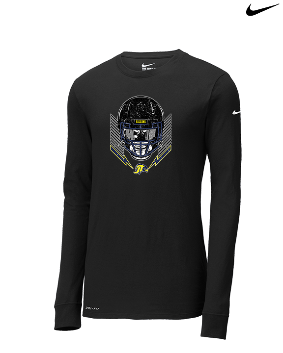 Jefferson Township HS Football Skull Crusher - Mens Nike Longsleeve