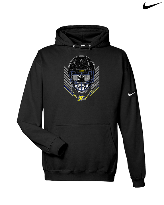 Jefferson Township HS Football Skull Crusher - Nike Club Fleece Hoodie