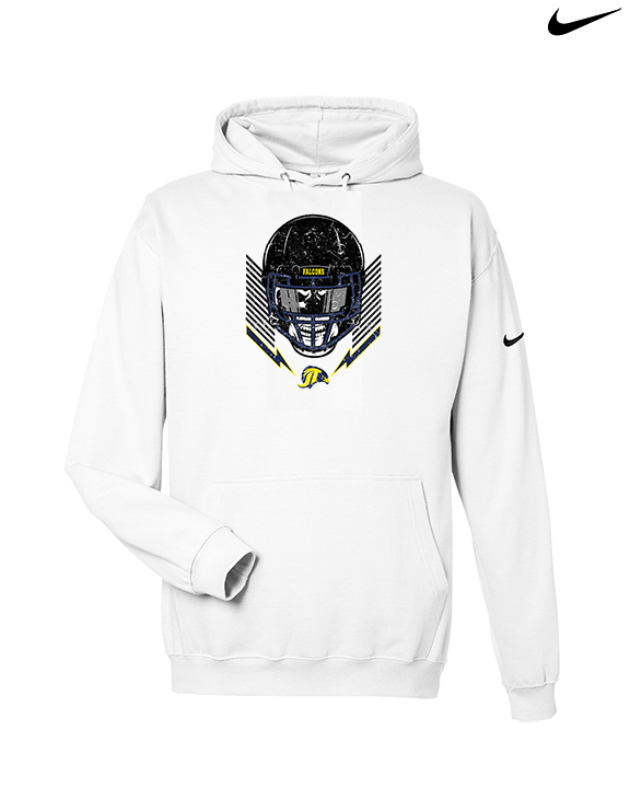 Jefferson Township HS Football Skull Crusher - Nike Club Fleece Hoodie