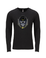 Jefferson Township HS Football Skull Crusher - Tri-Blend Long Sleeve