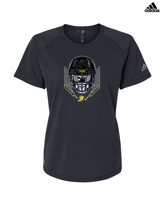 Jefferson Township HS Football Skull Crusher - Womens Adidas Performance Shirt