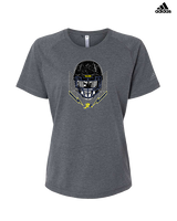 Jefferson Township HS Football Skull Crusher - Womens Adidas Performance Shirt