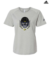 Jefferson Township HS Football Skull Crusher - Womens Adidas Performance Shirt